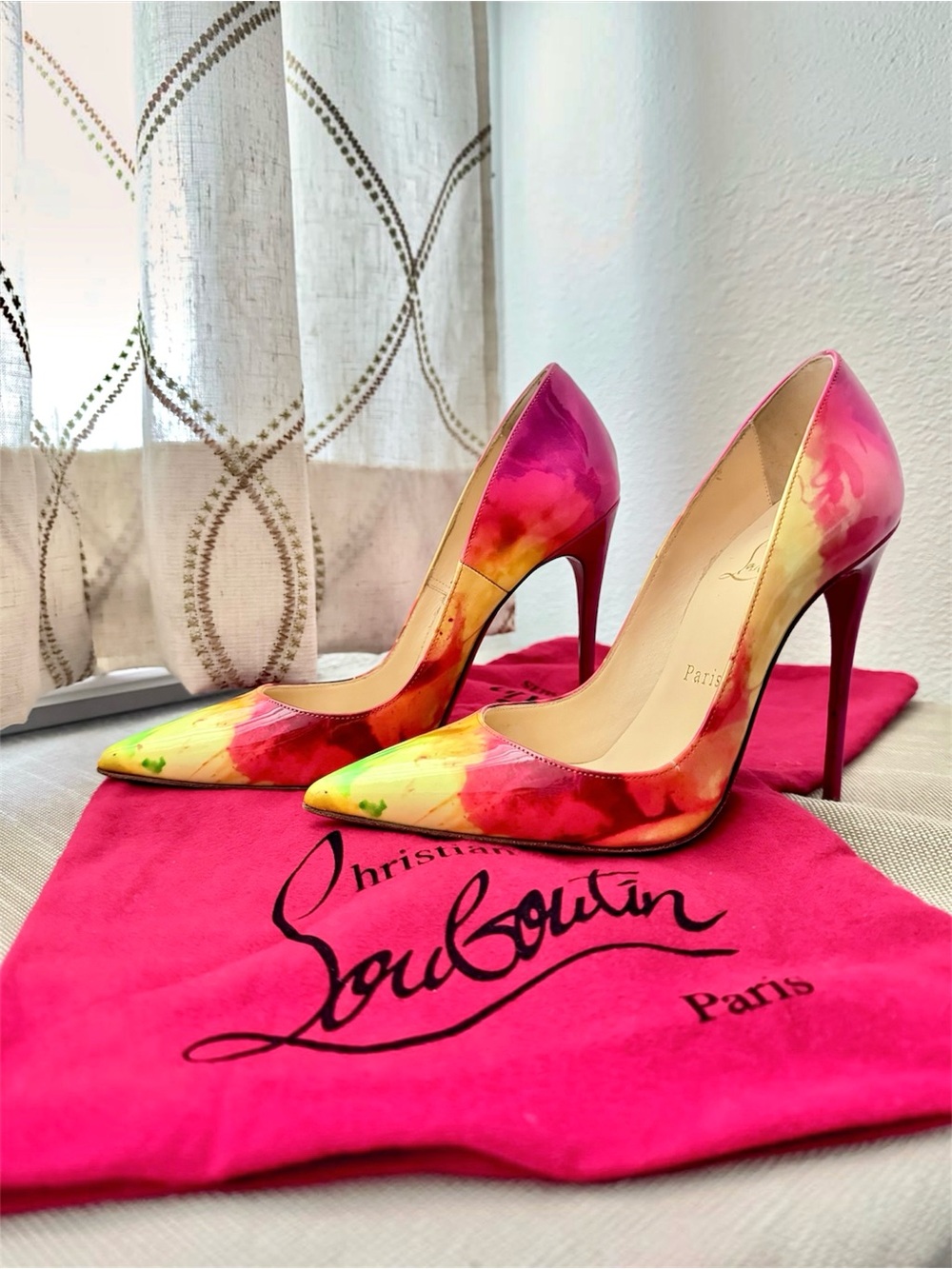 CHRISTIAN LOUBOUTIN So Kate 120 Tie Dye
Vibrant Multicolor Heels